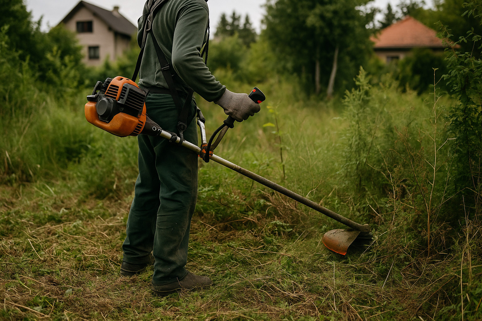 Bozótirtás Alsónémedin – telektisztítás, kerítés menti bozót és árokpart rendbetétele | Fűkert.hu